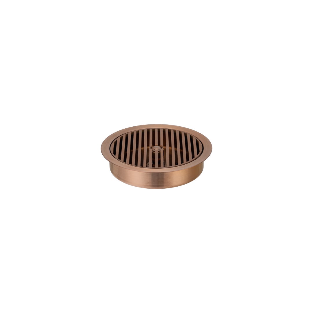Glass Cleaner with Drain – Brushed Copper