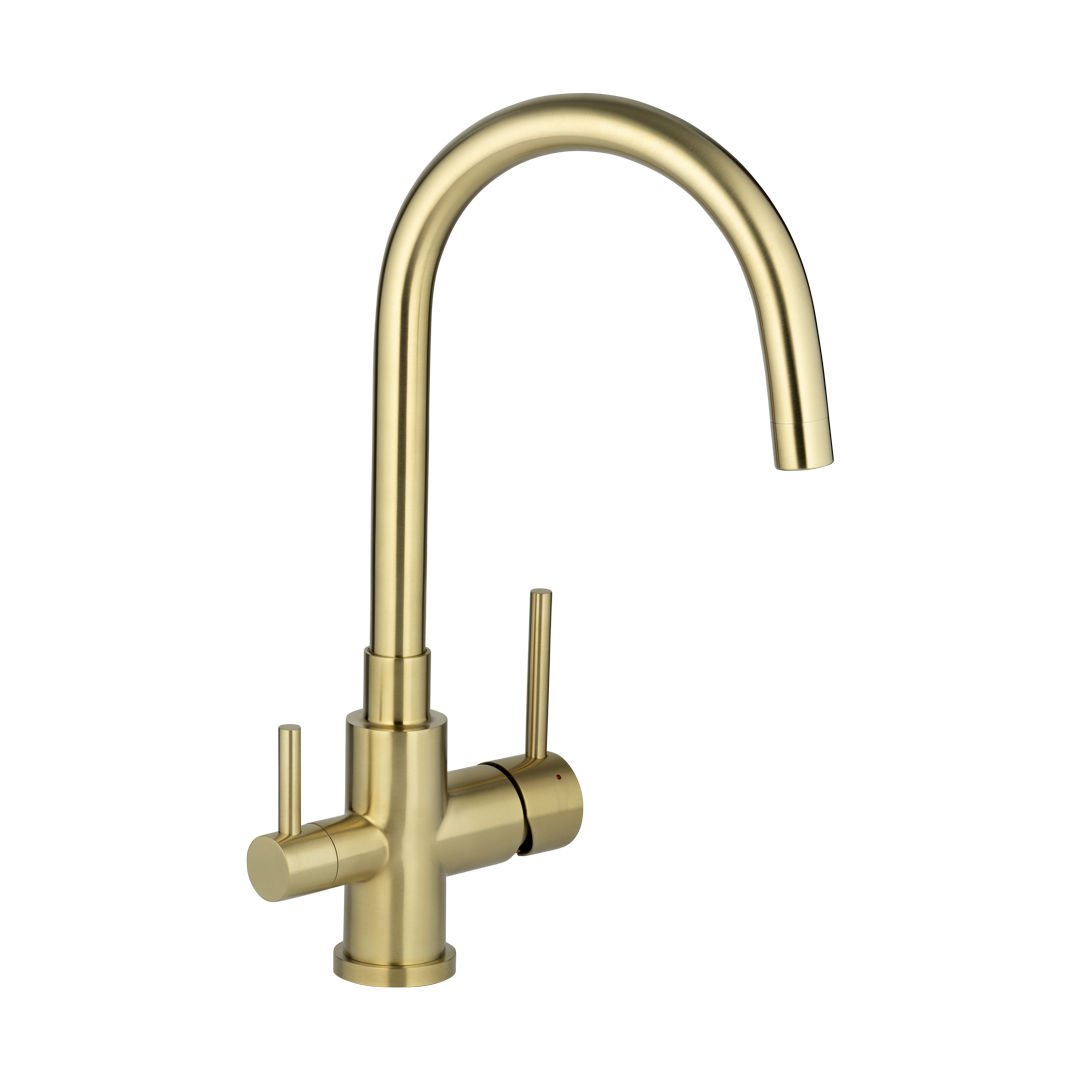 Elysian Commercial 3 Way Filter Tap – Brushed Brass