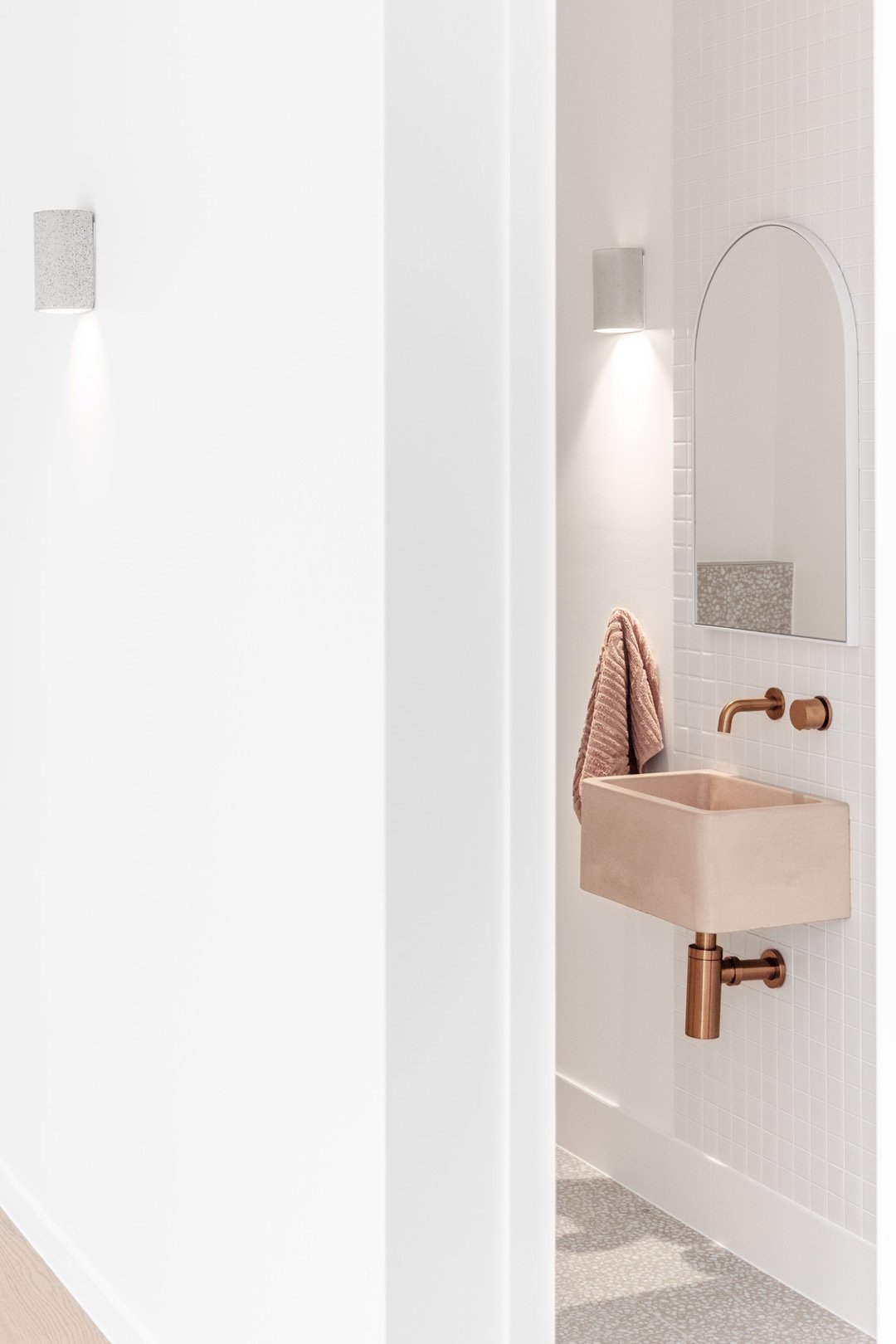 Add new light fixtures to your space for a budget update for your bathroom renovation