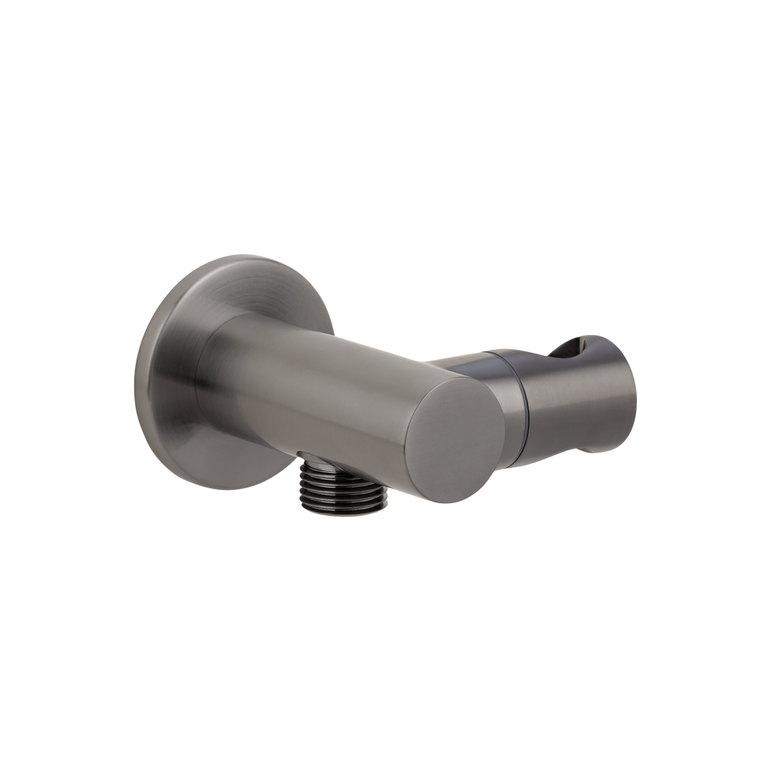 Adjustable Hand Shower Holder & BP Brushed Gunmetal ABI Interiors UK