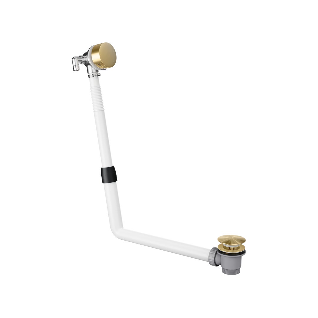 Bath Filler with Integrated Waste and Overflow - Brushed Brass - ABI ...