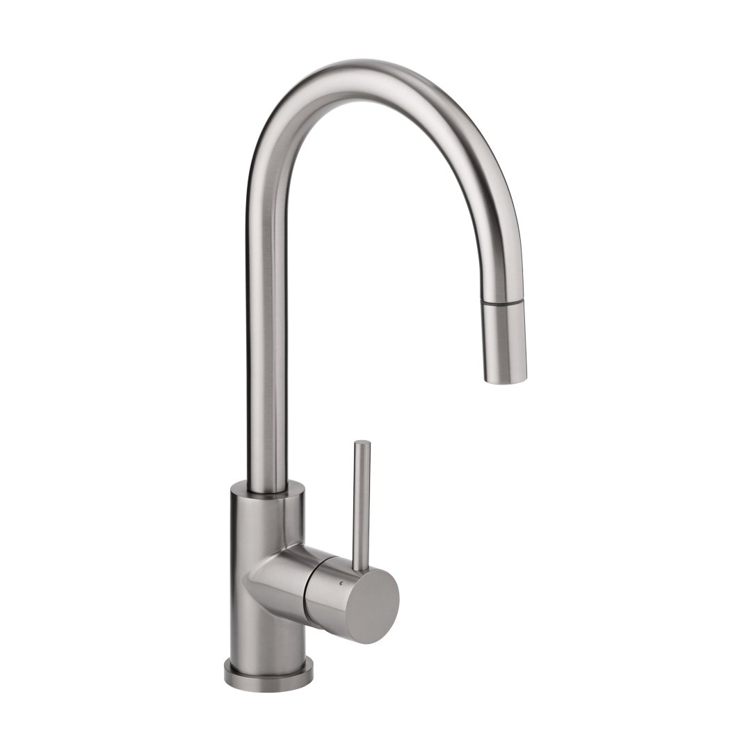 Elysian Commercial Pull-Out Kitchen Mixer – Stainless Steel