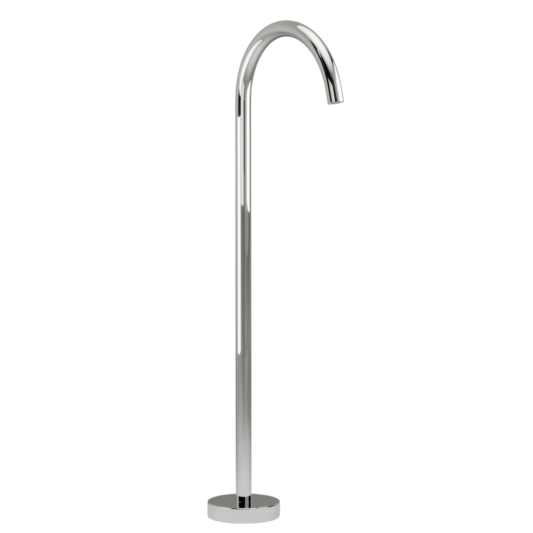 Floor Mounted Bath Filler - Chrome - ABI Interiors UK
