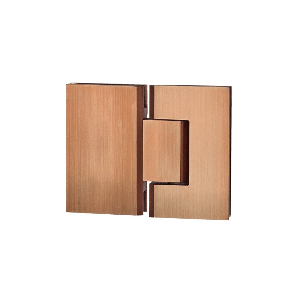 Kenzie Glass to Glass Shower Hinge – Brushed Copper