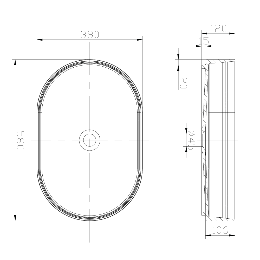 Olive Basin Sink Matte White ABI Interiors UK