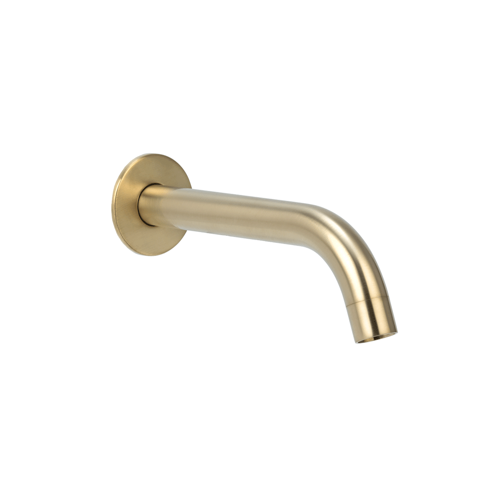 Wall Mounted Spout - Brushed Brass