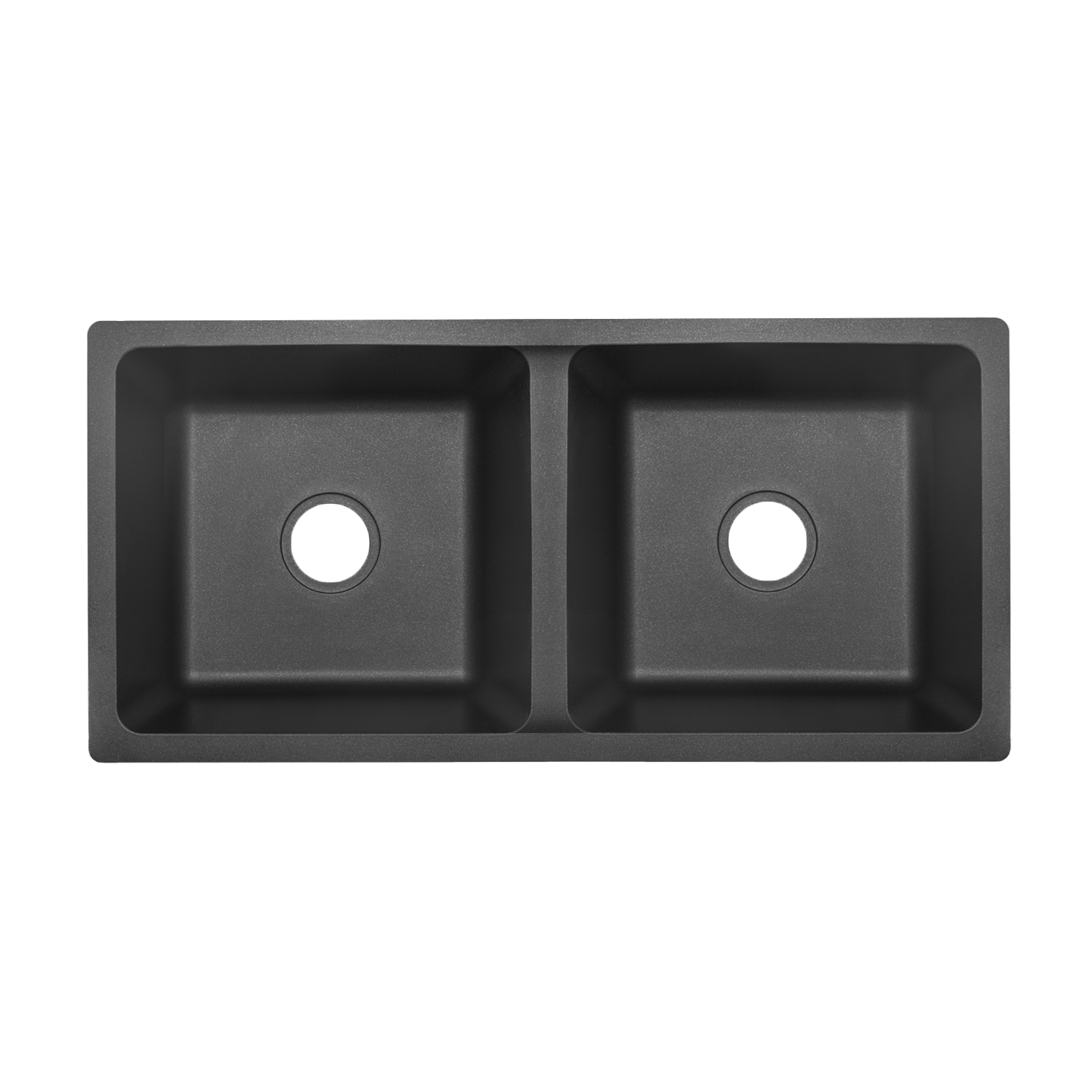 Vera Double Sink 790mm (Overflow) – Black Granite