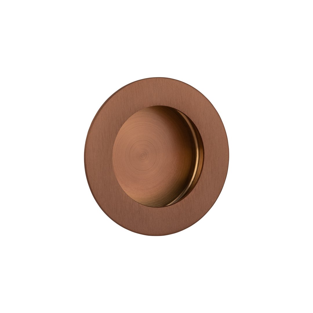Atley Flush Pull Round – Brushed Copper