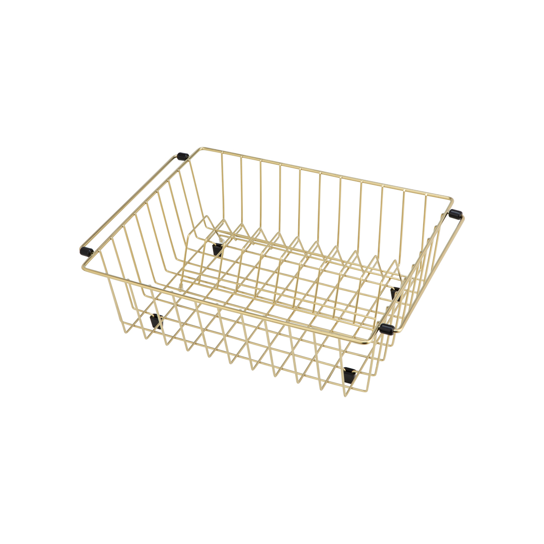 Dish Drainer With Drip Tray, Brass