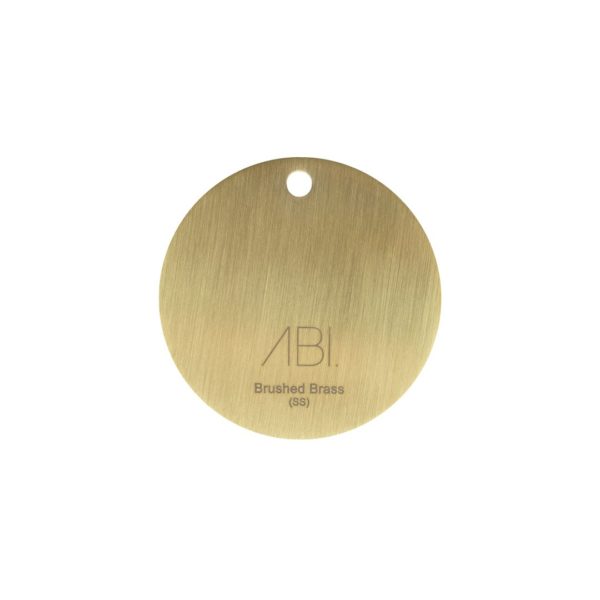Colour Sample - Brushed Brass (PVD) - Stainless Steel