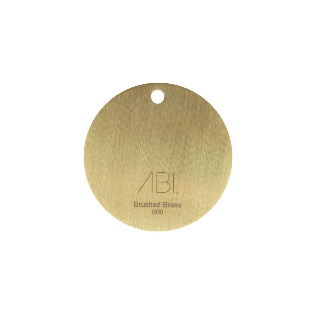 Colour Sample – Brushed Brass (PVD) – Stainless Steel