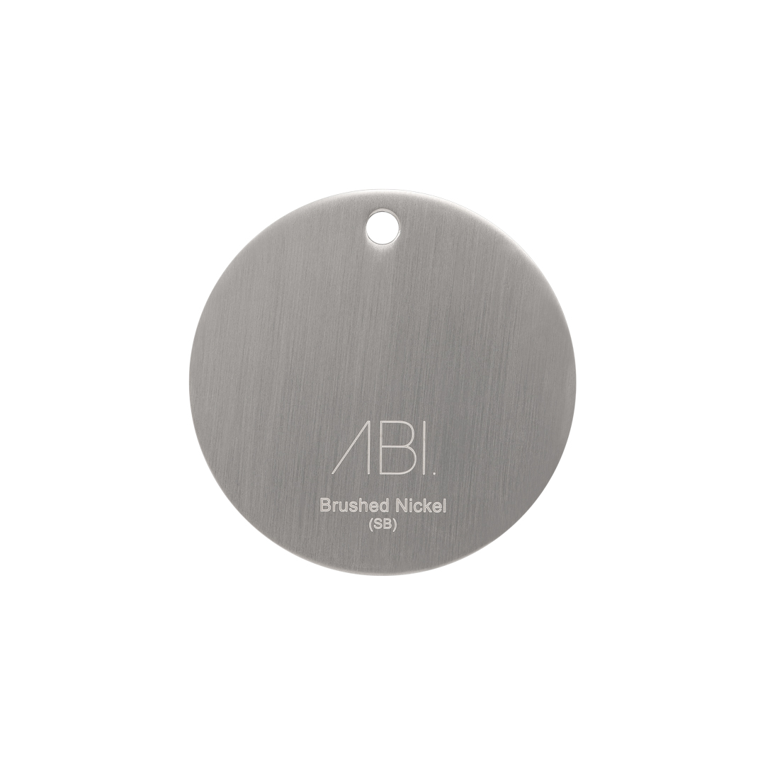 Colour Sample – Brushed Nickel (PVD) – Solid Brass