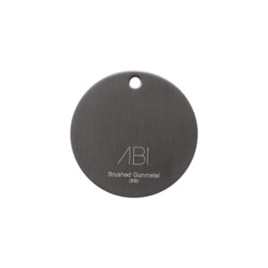 Colour Sample - Brushed Gunmetal (PVD) - Solid Brass