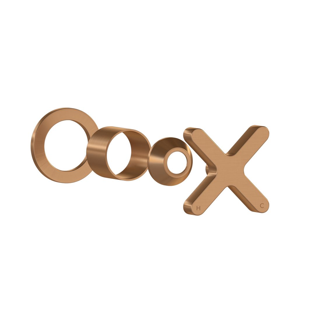 Cross Progressive Handle Kit – Brushed Copper