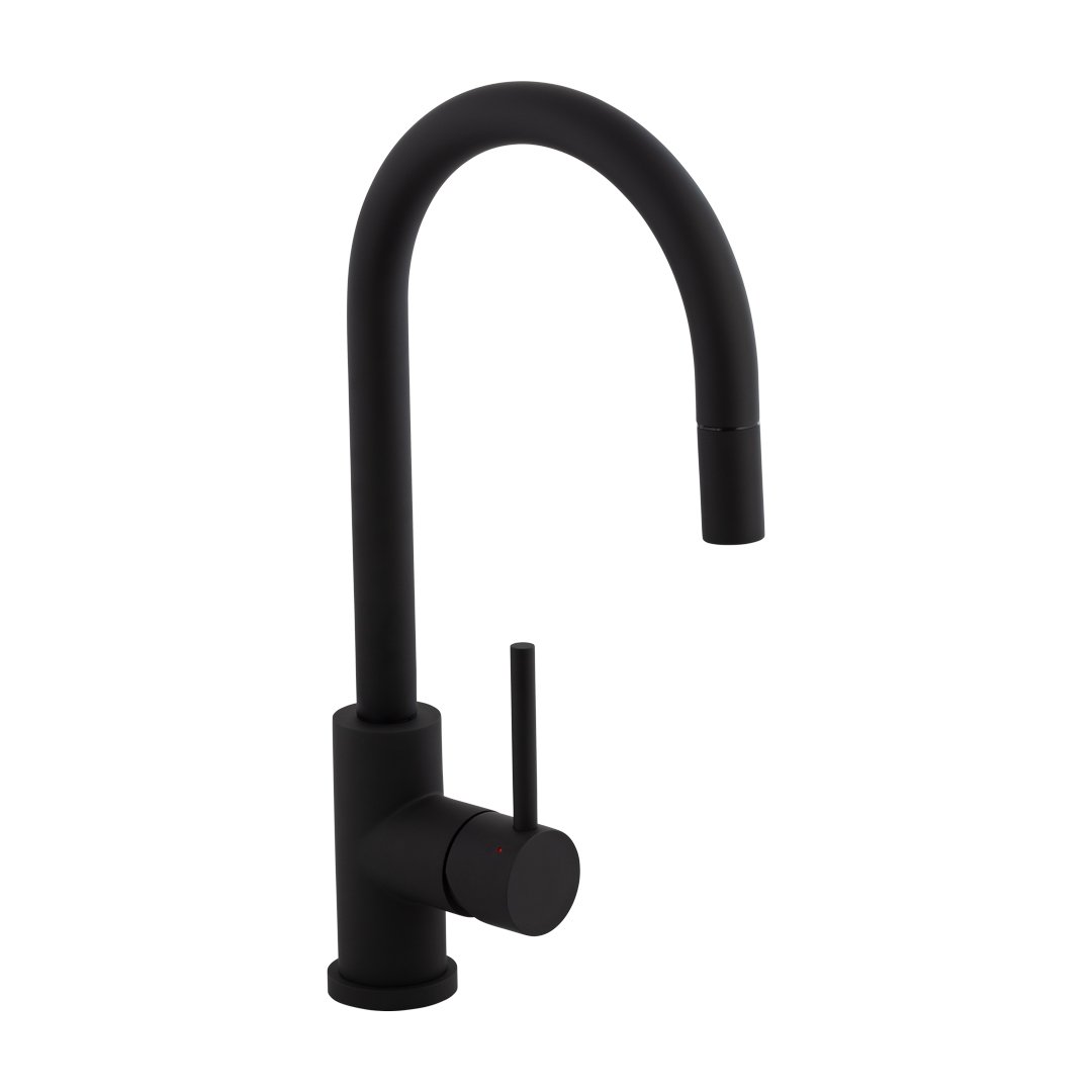 Elysian Commercial Pull-Out Kitchen Mixer – Matte Black