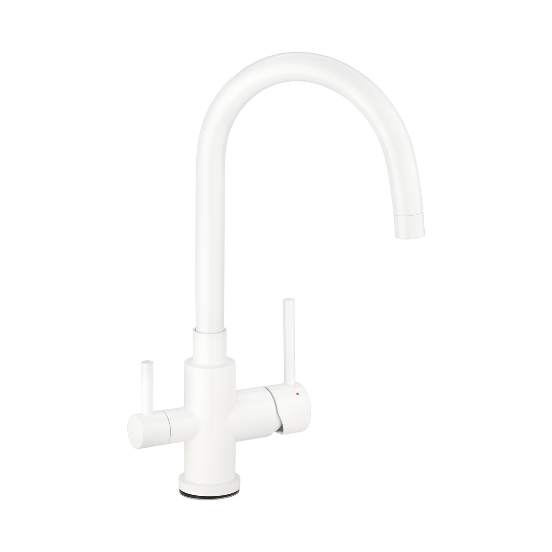 Elysian Commercial 3 Way Filter Tap – White