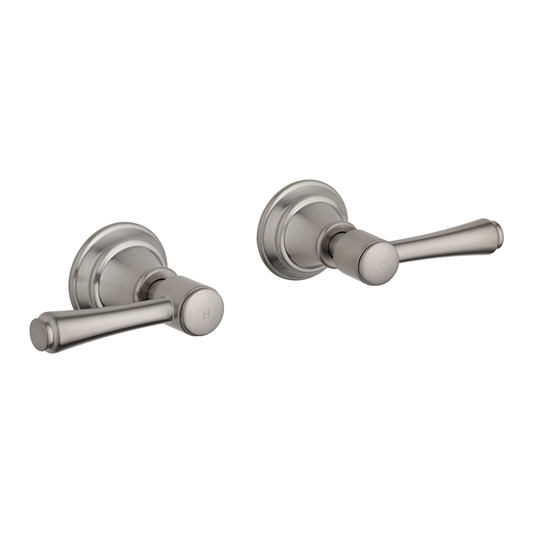 Kingsley Assembly Taps – Brushed Nickel