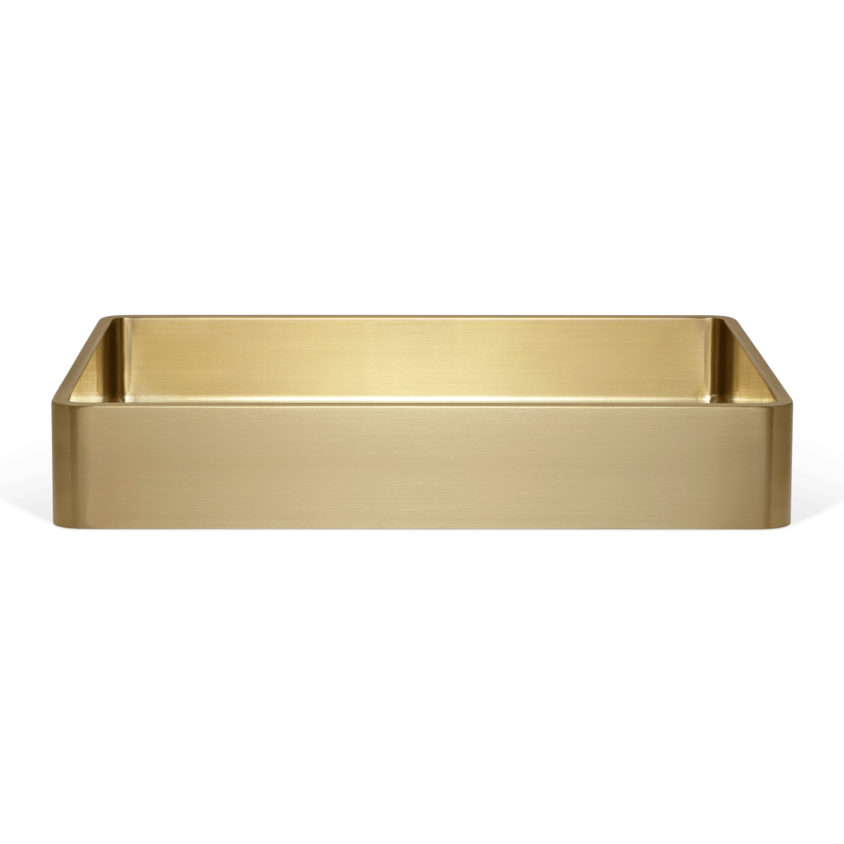 Ora Basin Sink 470mm – Brushed Brass