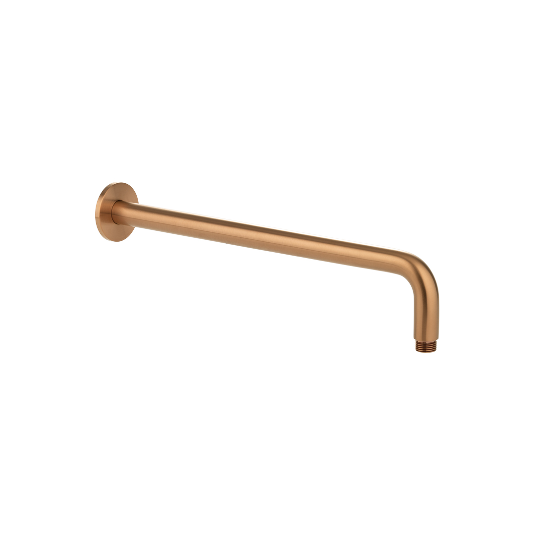 Phili Shower Arm 400mm – Brushed Copper