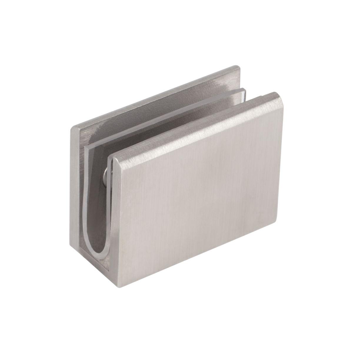 Pius Glass Panel Clip - Brushed Brass - ABI Interiors UK