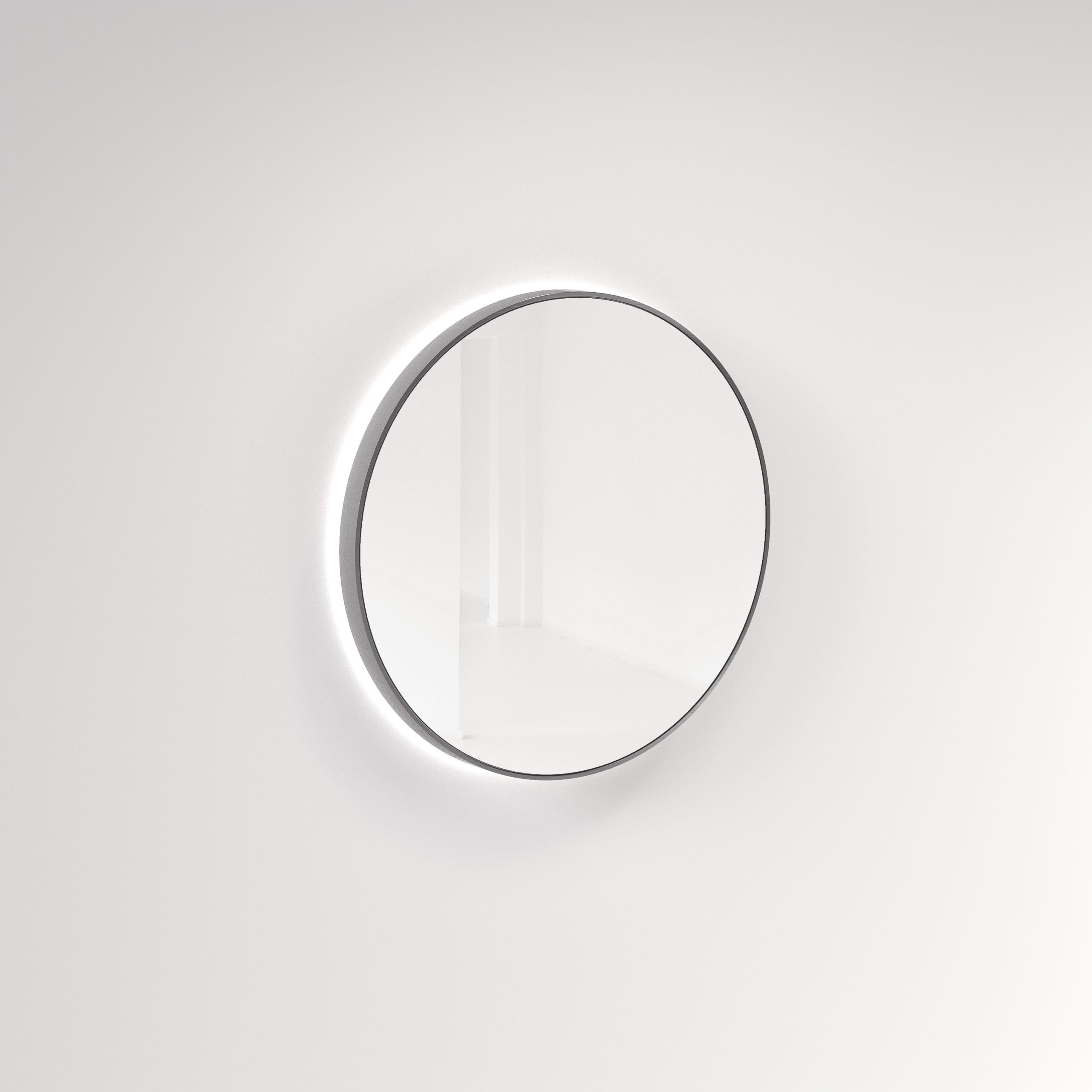 Saanti Hand Made Double Trim LED Mirror 800mm – Stainless Steel
