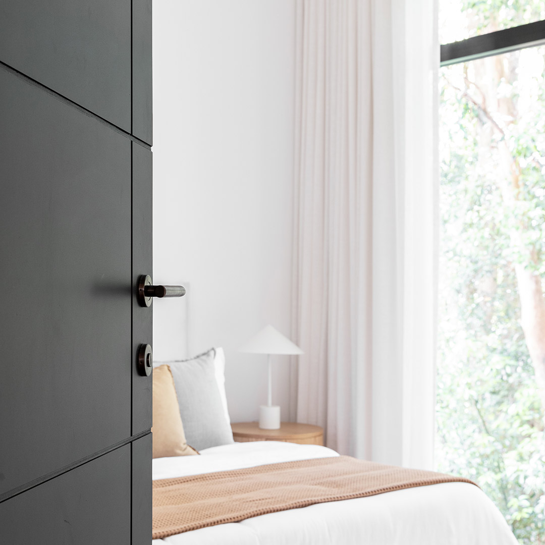 Davis Door Handle Brushed Gunmetal ABI Interiors UK