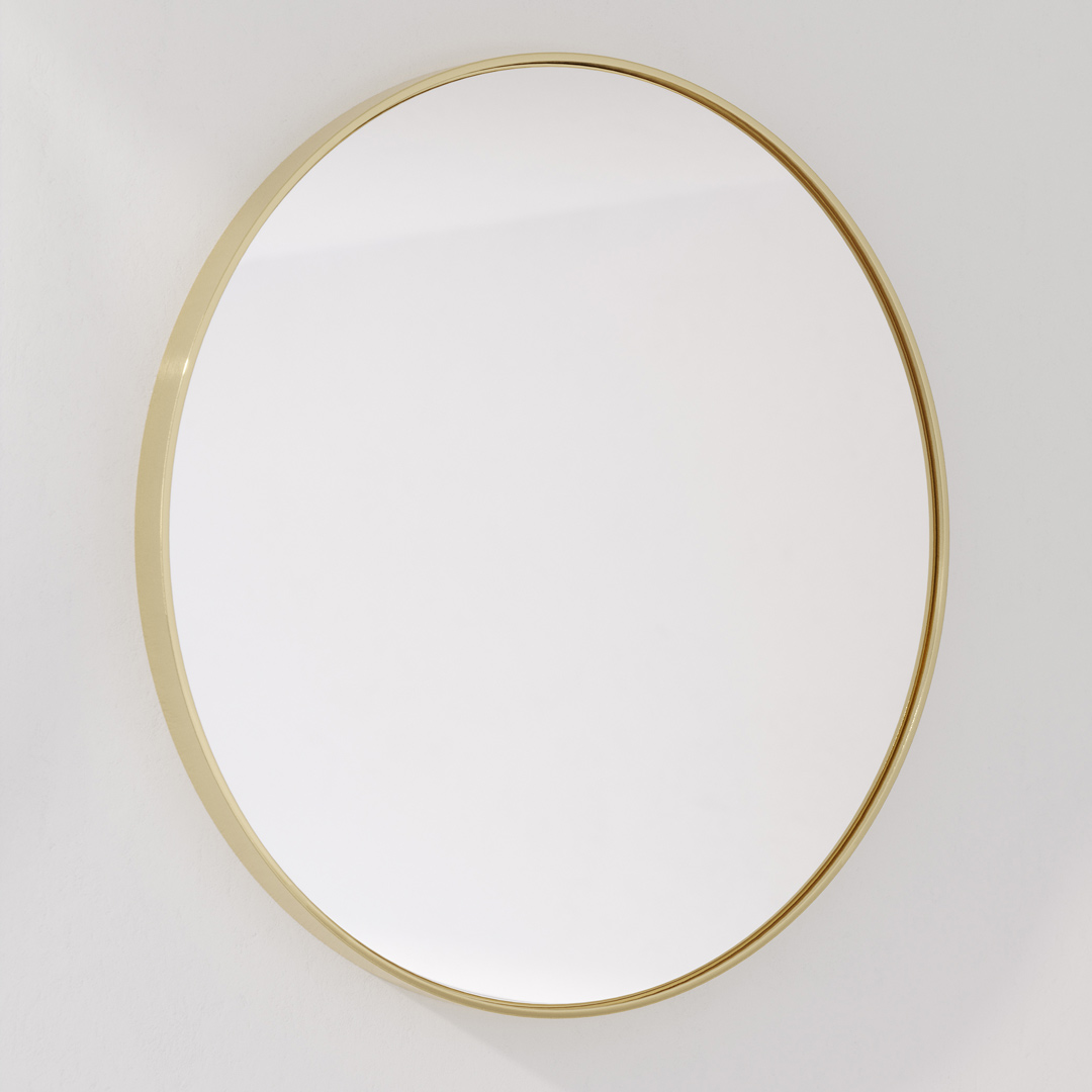 Vexi Handmade Mirror 800mm – Brushed Brass