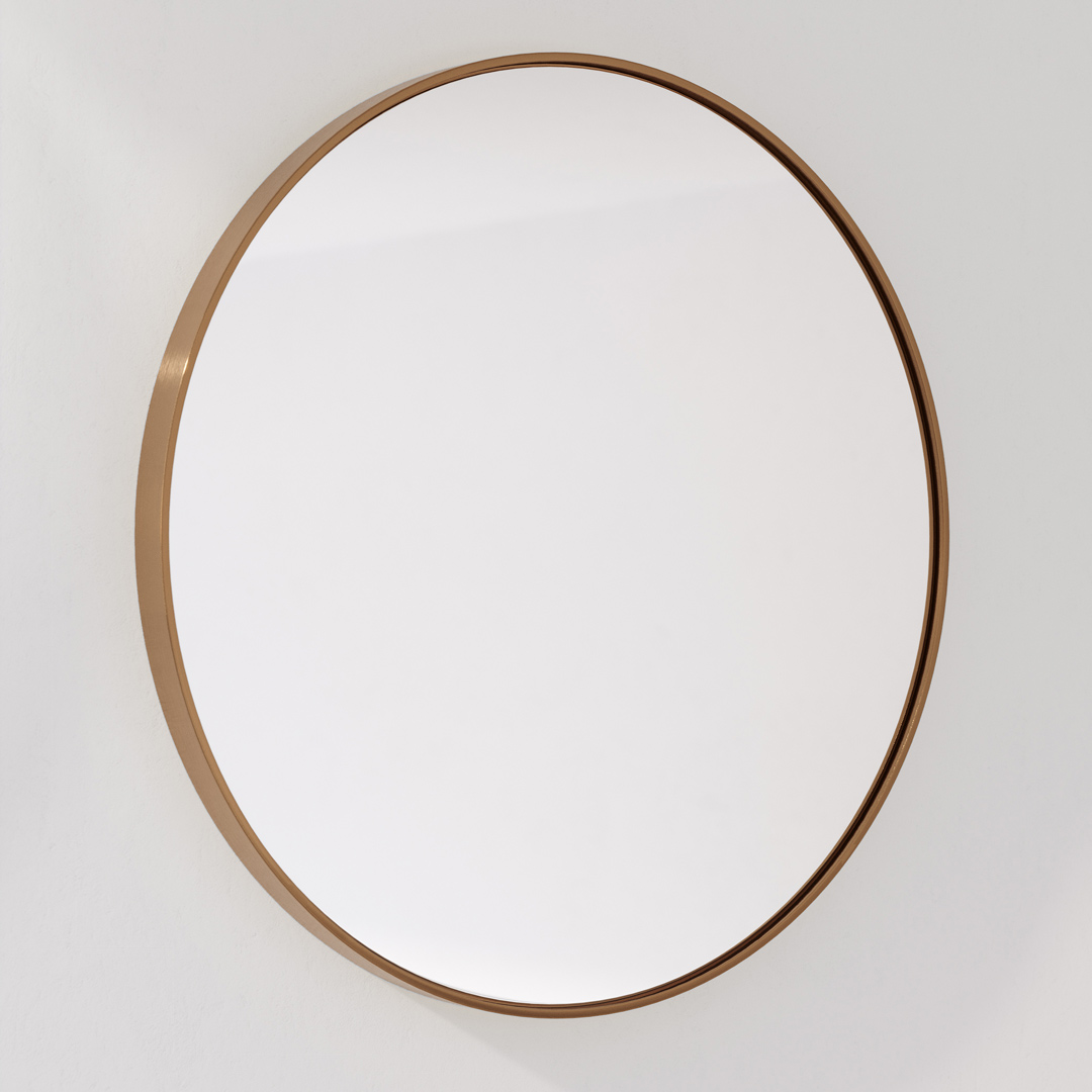 Vexi Handmade Mirror 800mm – Brushed Copper