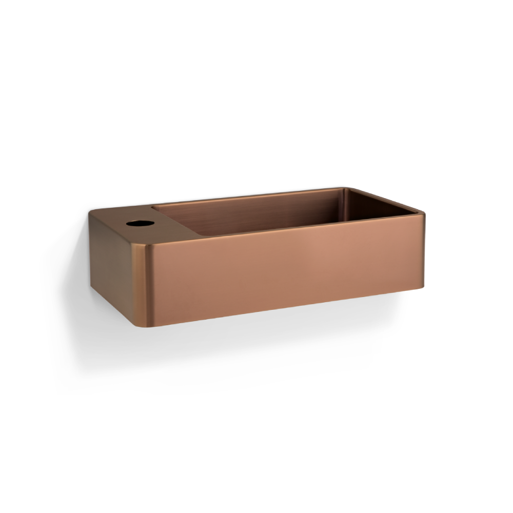 Silo Wall Mounted Basin – Brushed Copper