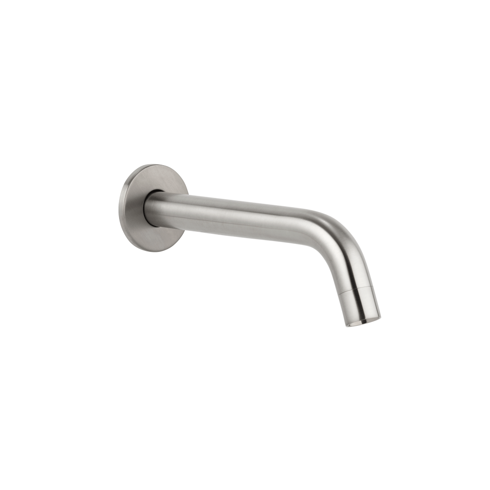 Elysian Minimal Mixer & Spout Set Brushed Nickel ABI Interiors UK